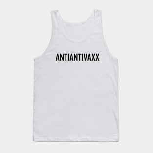 Anti Anti Vaxx Black Tank Top